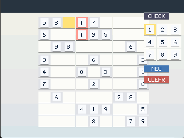 Screenshot of Sudoku